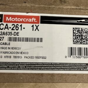 Parking Brake Cable Rear Right Motorcraft BRCA-261, 7C3Z-2A635-DE