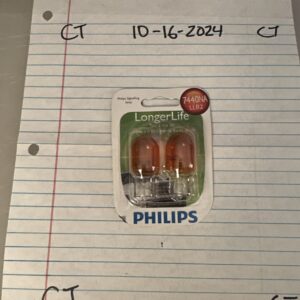 Philips Automotive Lighting 7440NA LongerLife Miniature Bulb, 2 Pack