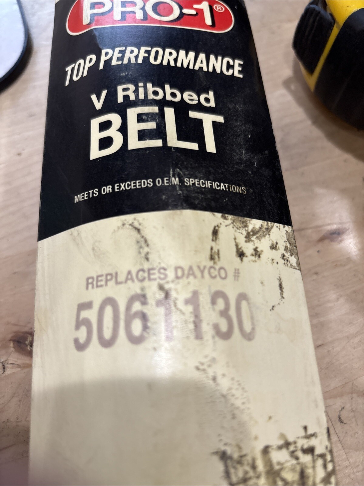 Pro-1 V Ribbed Serpentine Belt Replaces Dayco 5061130 & K061130 - Image 3