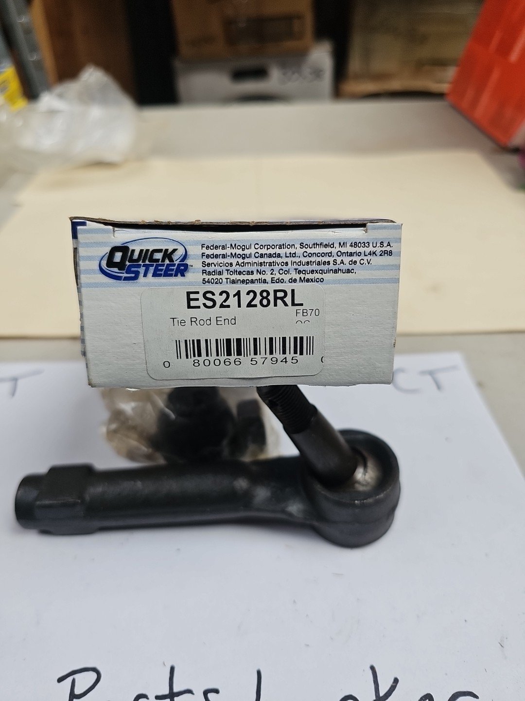 Quick Steer ES2128RL Steering Tie Rod End For Select 78-81 Ford Mercury Models - Image 3