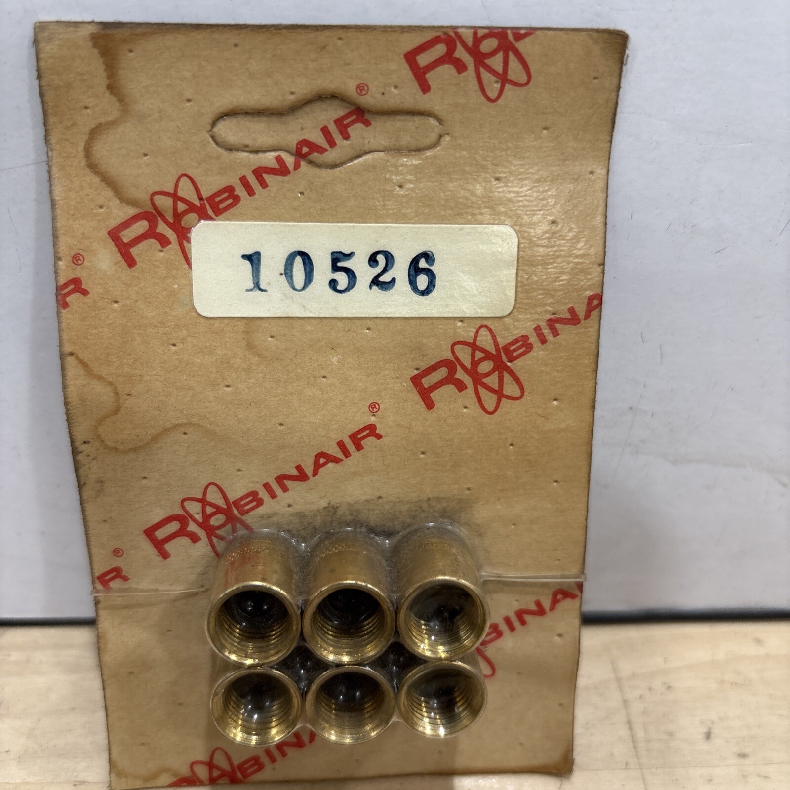 ROBINAIR Brass Plug Fittings 10526 NOS (6pk) - Image 3