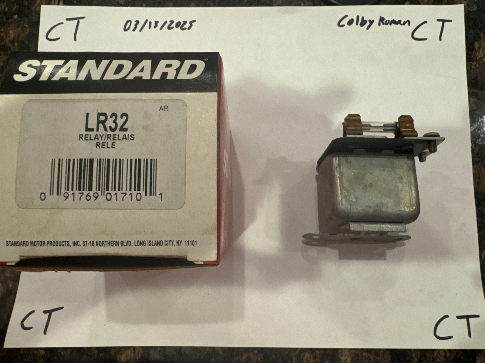 Relay For 1965-1967 Cadillac Eldorado 1966 SMP LR-32 Heated Seat Relay - Image 3