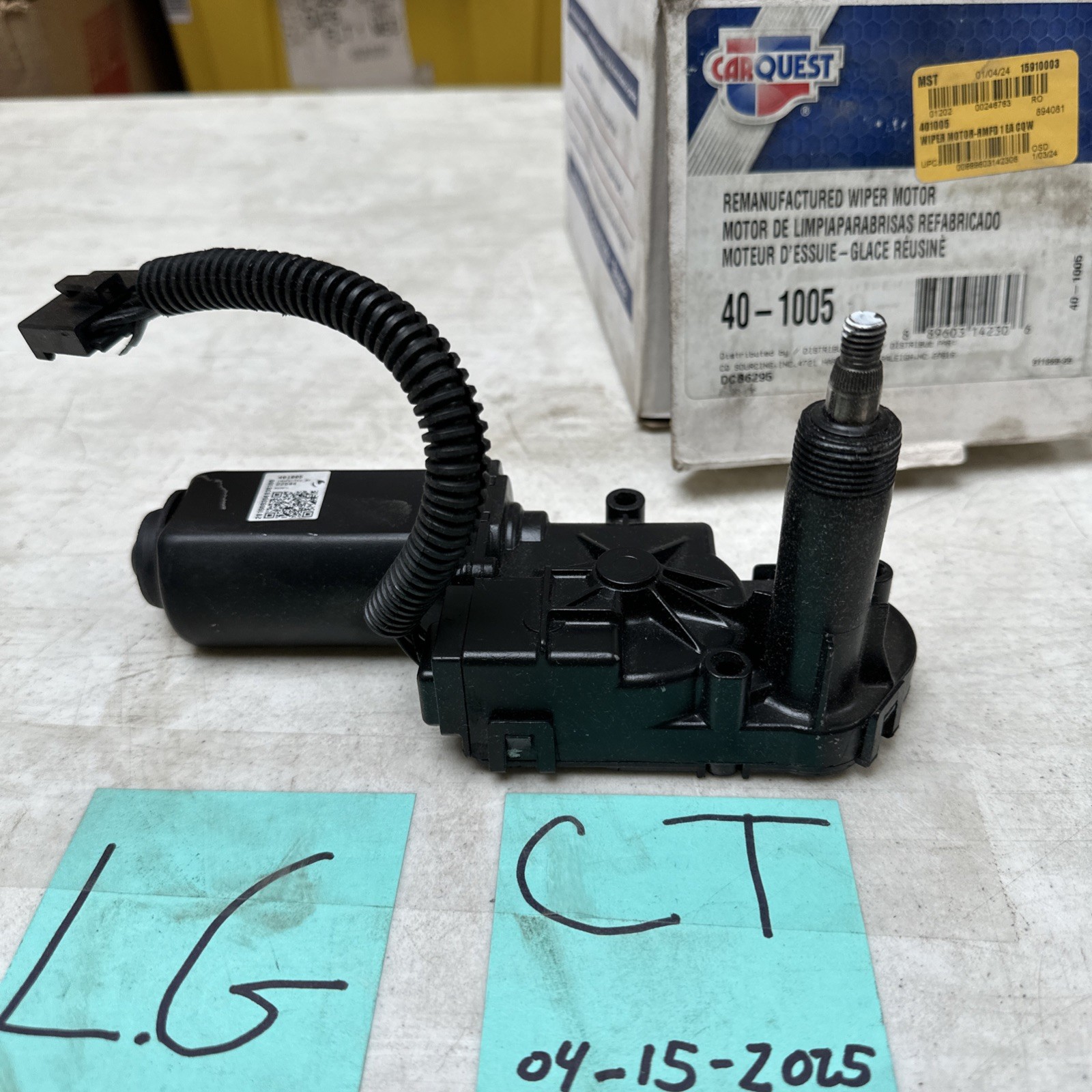 Reman CarQuest Wiper Motor for 1995-2005 GMC Jimmy Chevy Blazer 40-1005 - Image 3