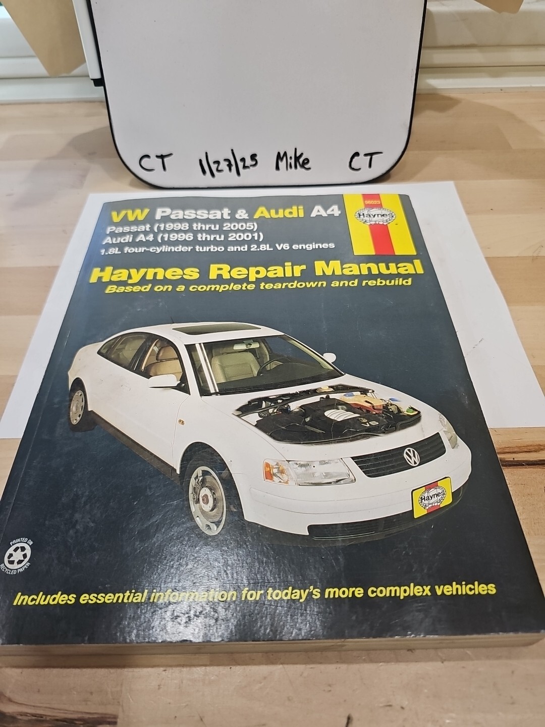 Repair Manual Haynes 96023 Volkswagen Passat 1998 thru 2005 Audi A4 1996 thru 01