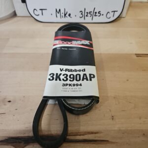 Roadmax 3K390AP Serpentine Belt - 0.42" X 39.70 - 3 Ribs