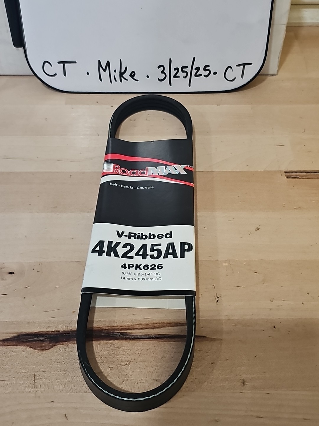 Roadmax 4K245AP Serpentine Belt - 0.56" X 24.215" - 4 Ribs