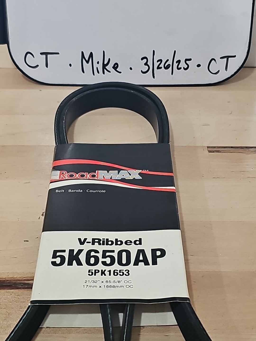 Roadmax 5K650AP Quality U.S.A Made Serpentine Automotive V-Ribbed Belt - Image 3