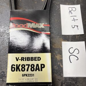Roadmax Serpentine Belt Automotive V Ribbed Belt 6K878AP