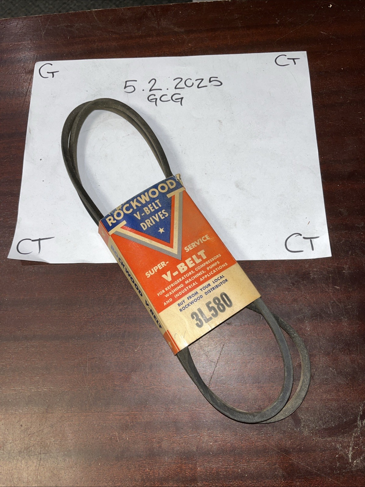 Rockwood V Belt 3L580