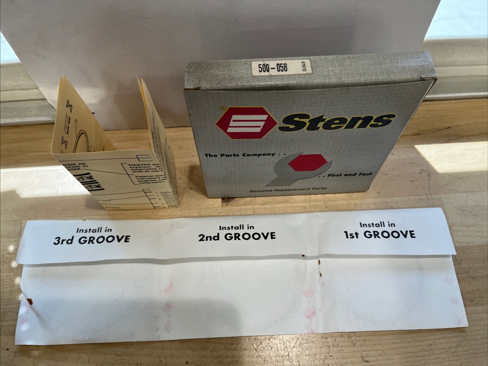 STENS 500-058 PISTON RING SET FITS BRIGGS & STRATTON 297815 - Image 3