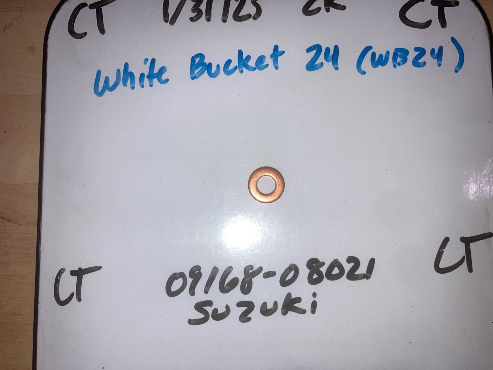 SUZUKI 09168-08021 GASKET 8.5x17x2 1985-2021 Models (sold Single/Out Of Bag)