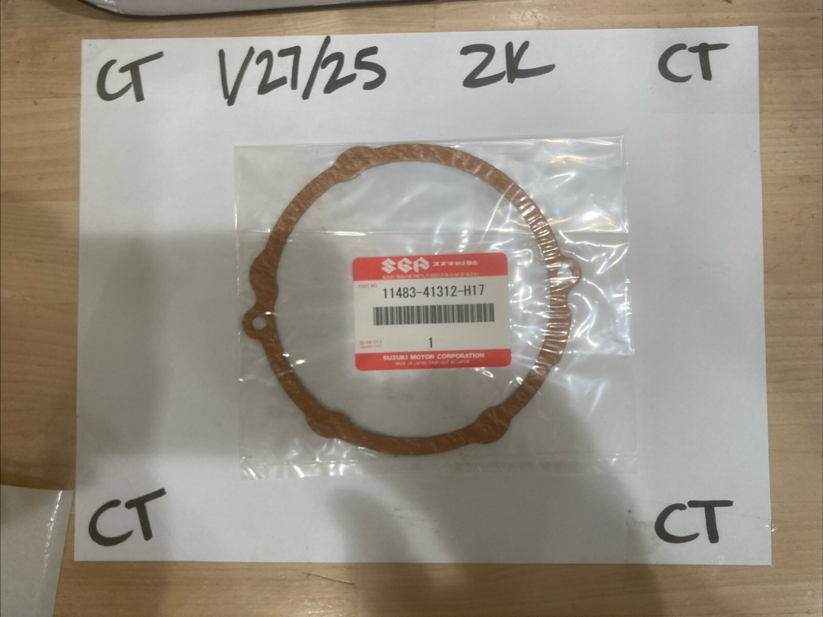 SUZUKI RM465 RM400 RM125 RM250 MAGNETO GASKET OEMNOS 11483-41300 11483-41312-H17