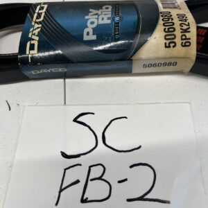 Serpentine Belt-Auto Trans Dayco 5060980 (6PK2490)