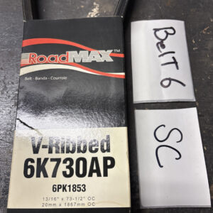 Serpentine Belt-Automotive V-Ribbed Belt (Standard) Roadmax 6K730AP
