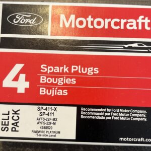 Set of 4 OEM Ford Motorcraft Finewire Platinum Spark Plugs Kit SP-411X AYFS22FM