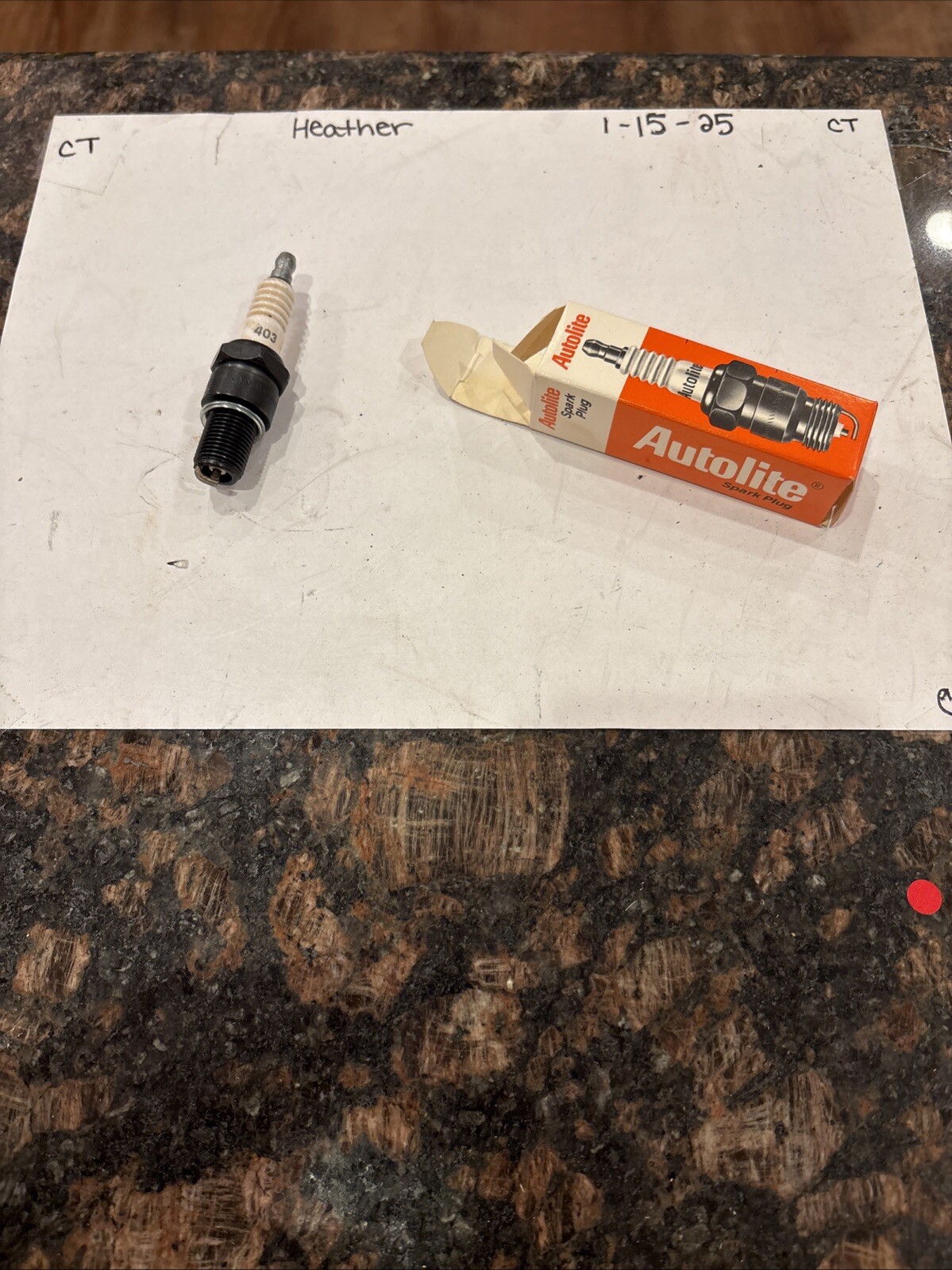 Spark Plug-Copper Resistor Autolite 403