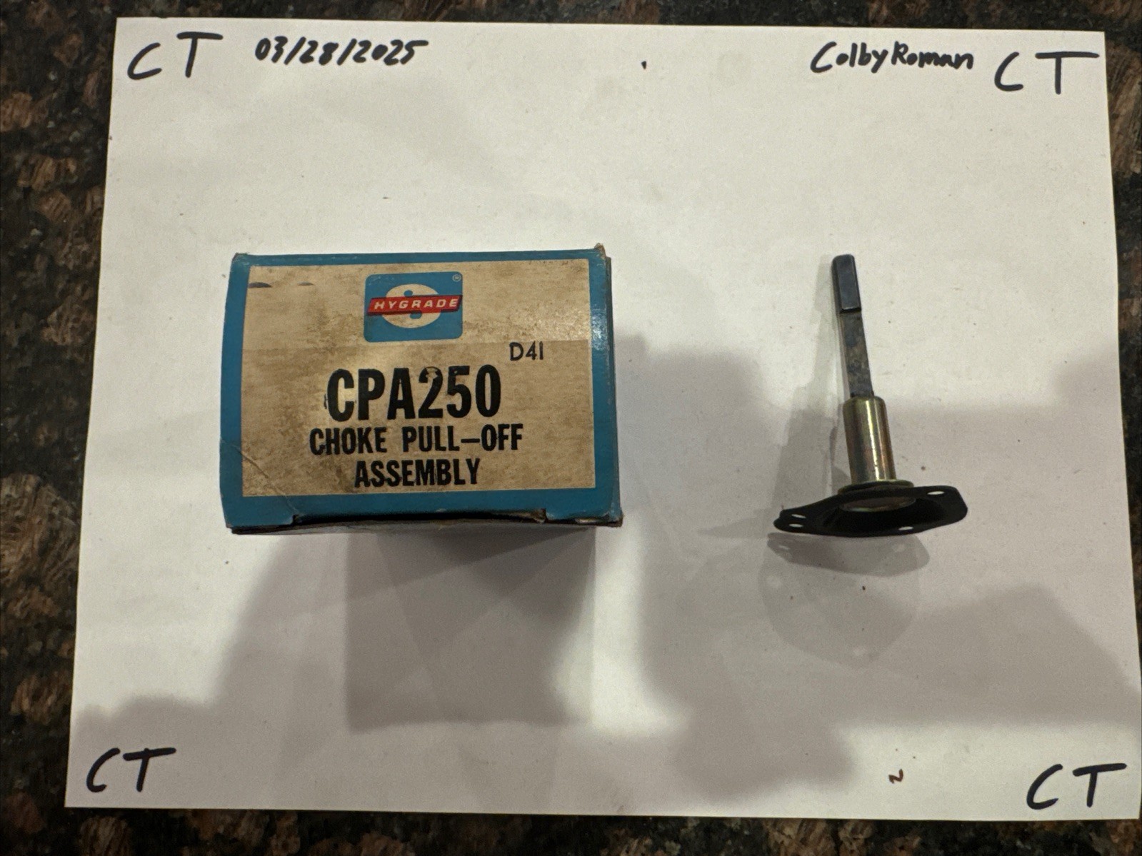 Standard Hygrade Choke Pull-Off Assembly CPA250