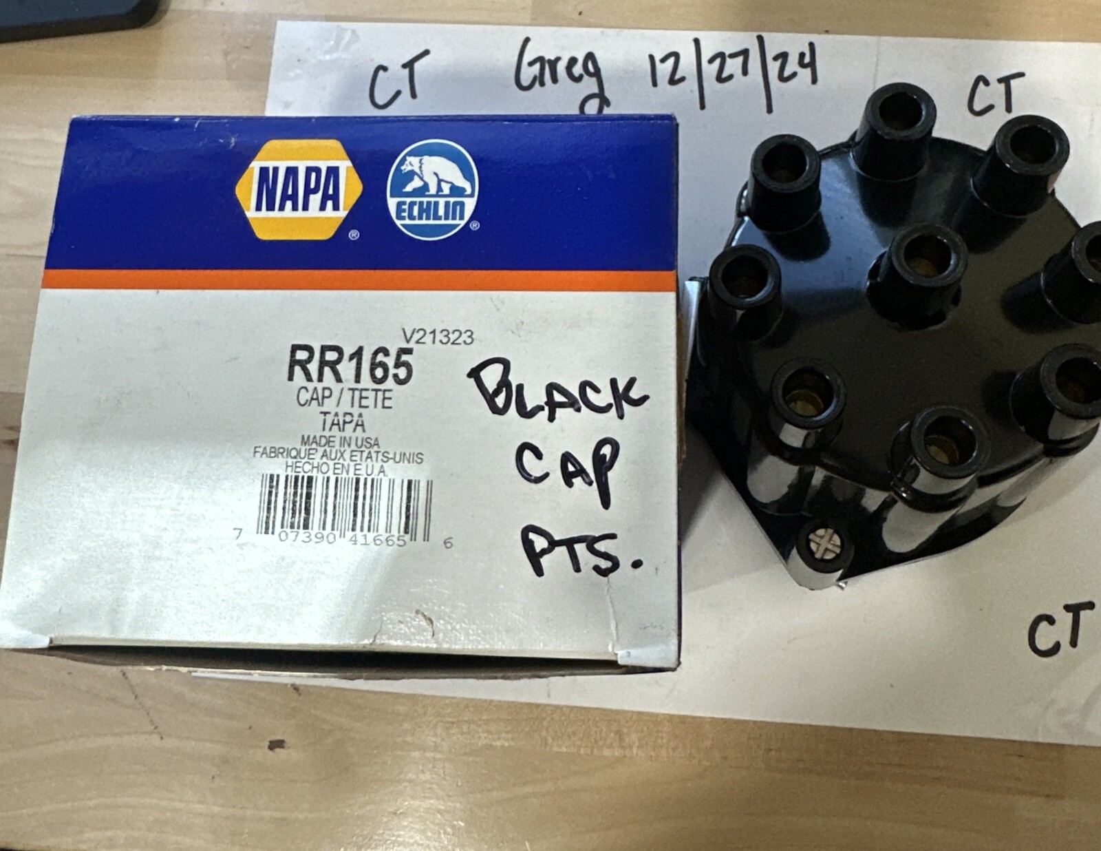 Standard Ignition Distributor Cap ECHLIN RR-165 MADE IN U.S.A