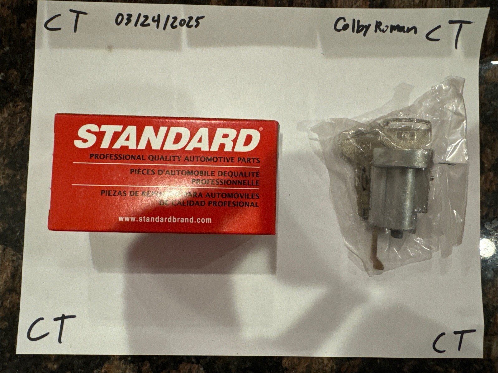 Standard Ignition Ignition Lock Cylinder for 1980-1983 Corolla US-129L