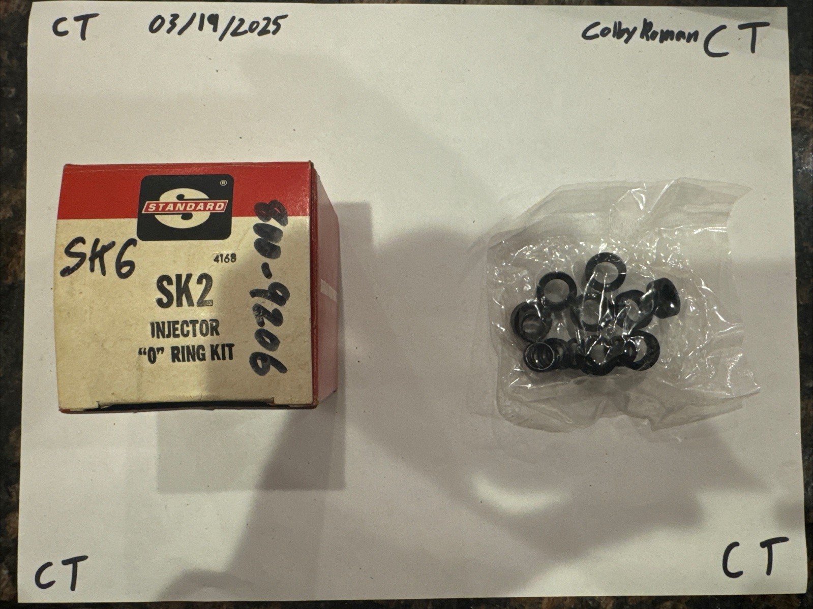 Standard Injector “O” Ring Kit SK2