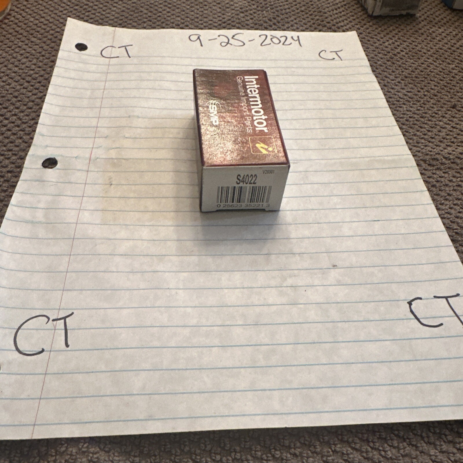 Standard Products Intermotor S4022 Carquest V15321