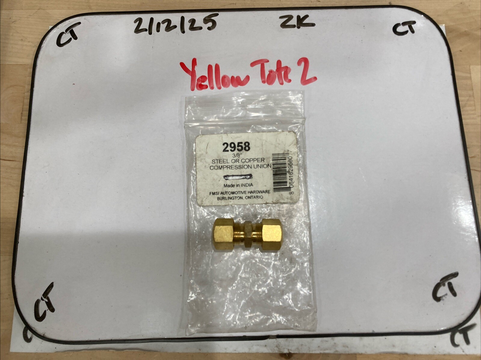 Steel or Copper Compression Union 3/8" 2958 FMSI (single)