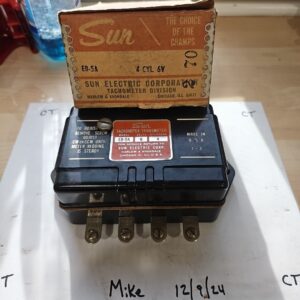 Sun Vintage Tachometer EB Transmitter - Model EB-5A 6v 4 Cylinder