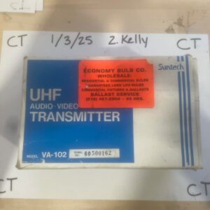 Suntech UHF Audio-Video Transmitter Model VA-102 (Ser. No. 60500162) Rust Spots