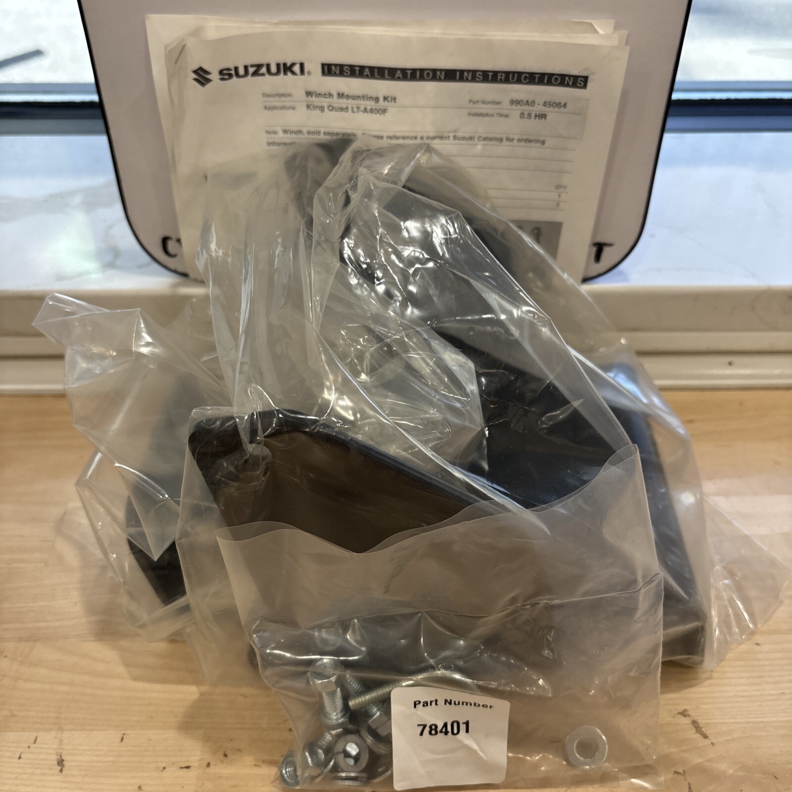 Suzuki OEM KQ4 Winch Mount Kit King Quad LTA400 LT-A400F 990A0-45064 Warn 78400 - Image 3