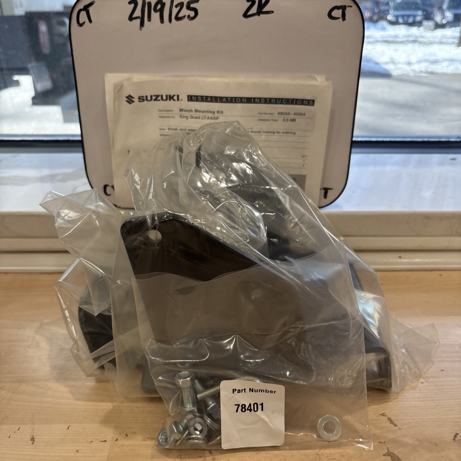 Suzuki OEM KQ4 Winch Mount Kit King Quad LTA400 LT-A400F 990A0-45064 Warn 78400