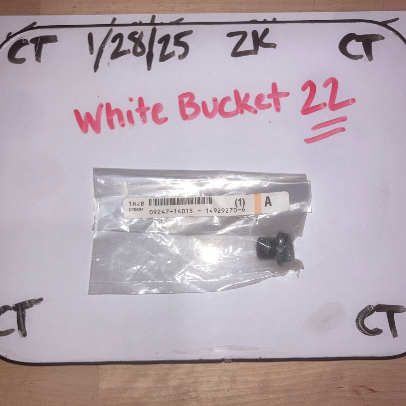 Suzuki Oil Pressure Check Plug, 09247-14015