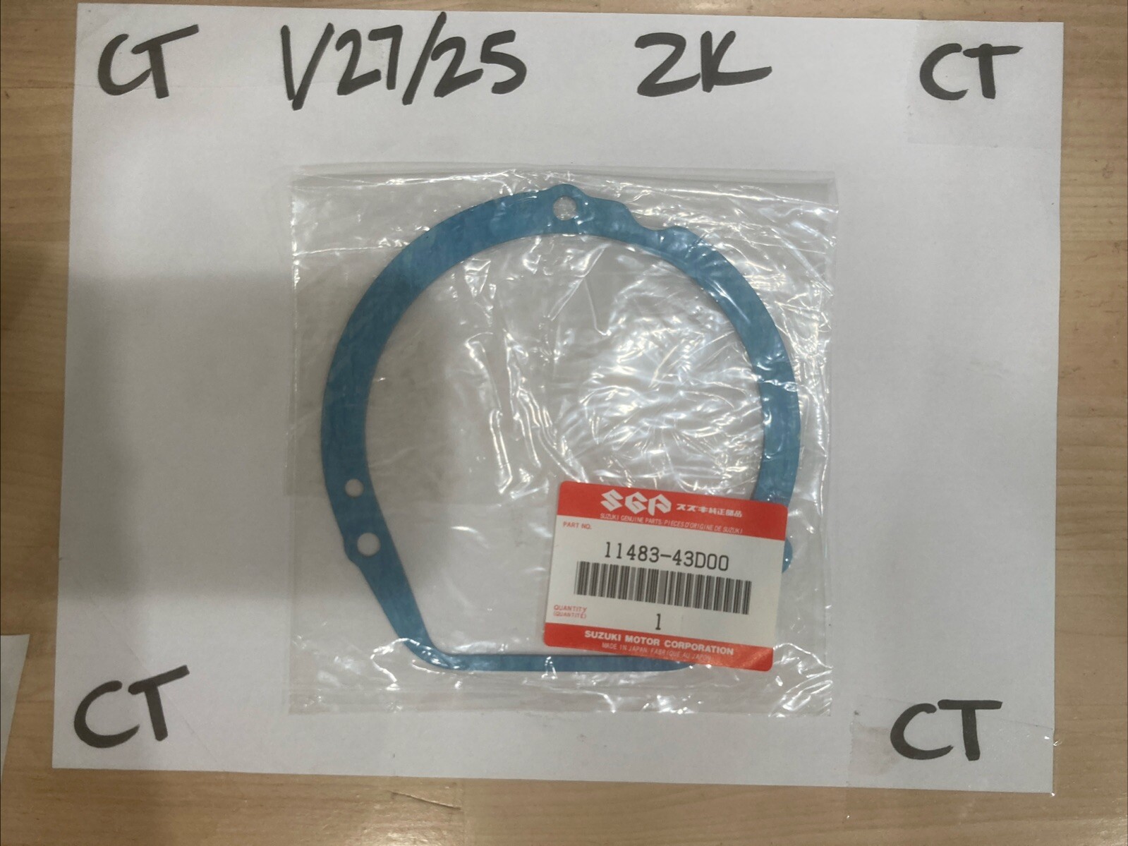 Suzuki RM125 OEM Left Crankcase Magneto Cover Gasket 11483-43D00