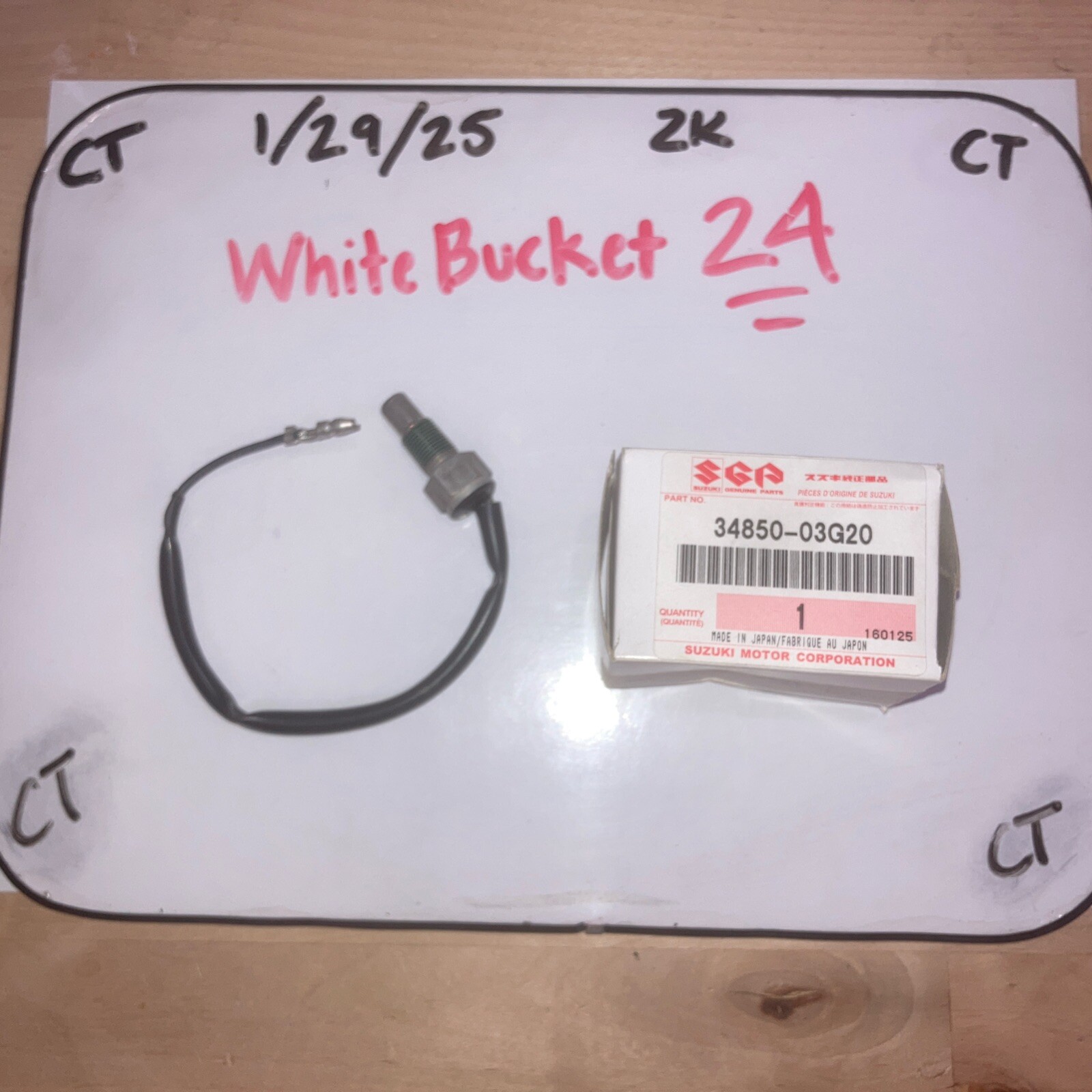 Suzuki Water Temp Switch Assy 34850-03G20 OEM NEW