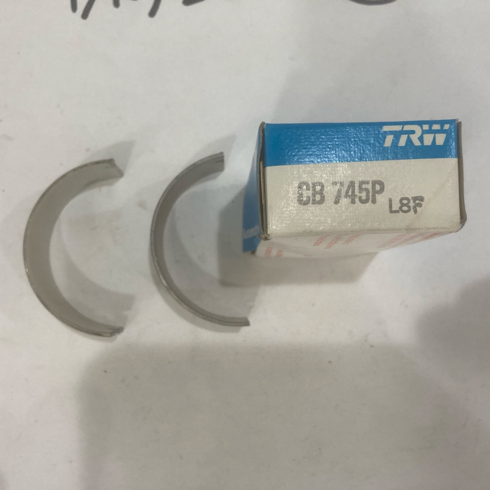 TRW CB745P-10 Connecting Rod Bearing .010" 55-67 Chevy 265 283 327 Small Journal - Image 3