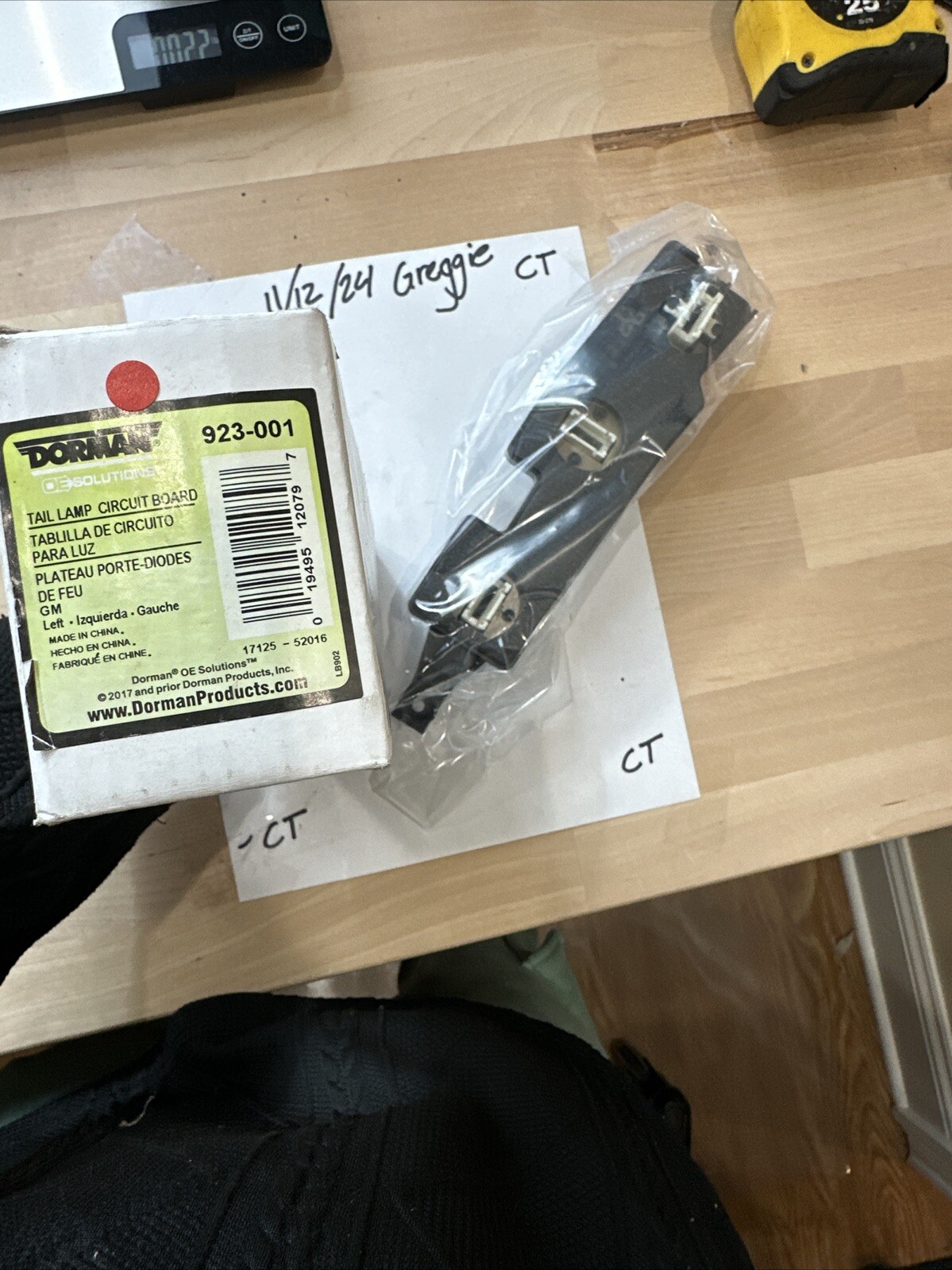 Tail Light Circuit Board Dorman 923-001