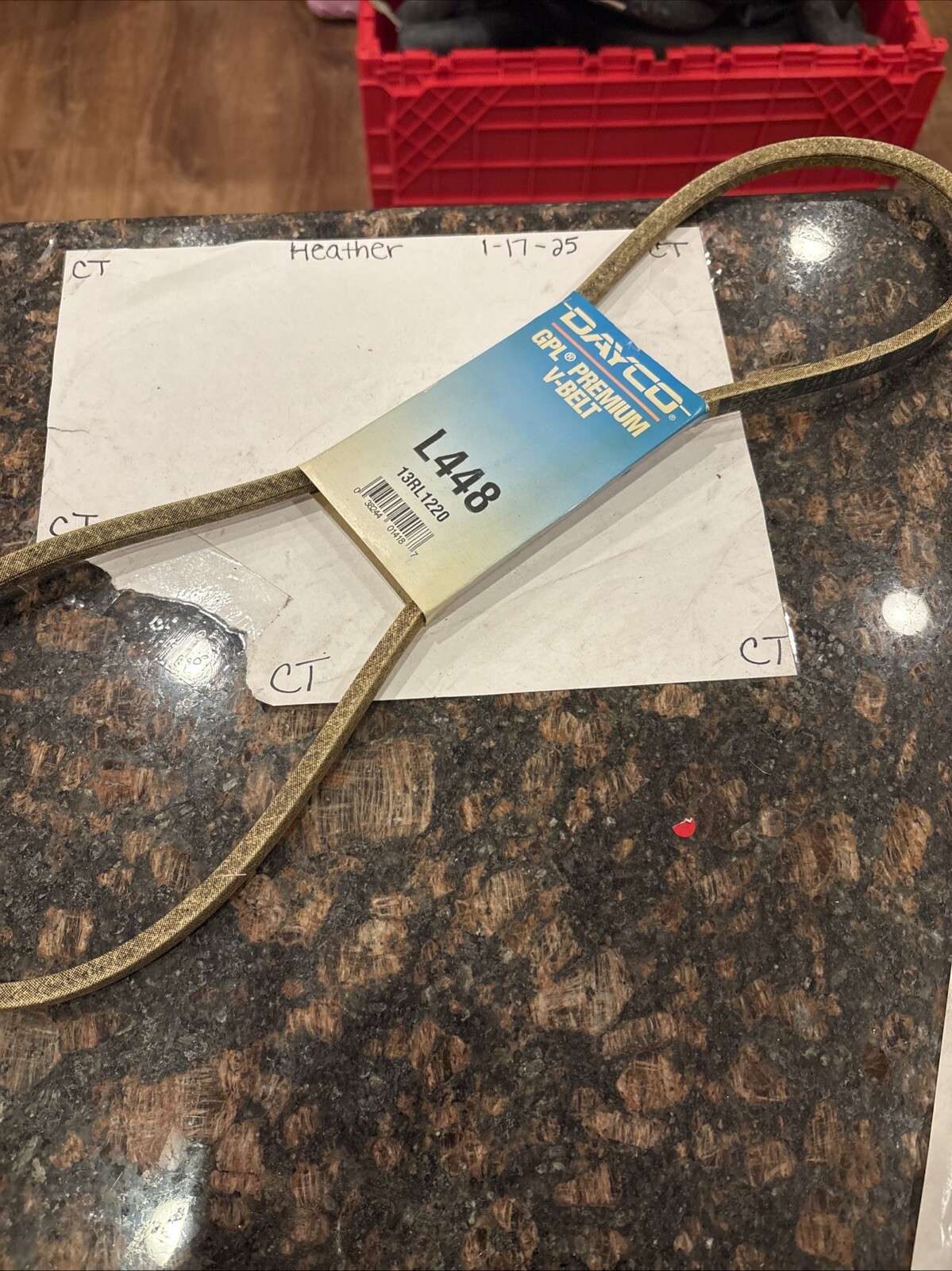 UTILITY V-BELT Dayco GPL L448 13RL1220