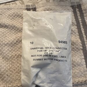 Universal His Connector 1/8 3/16 1/4 3/8 Summit Motor Products 9498s (10) Items