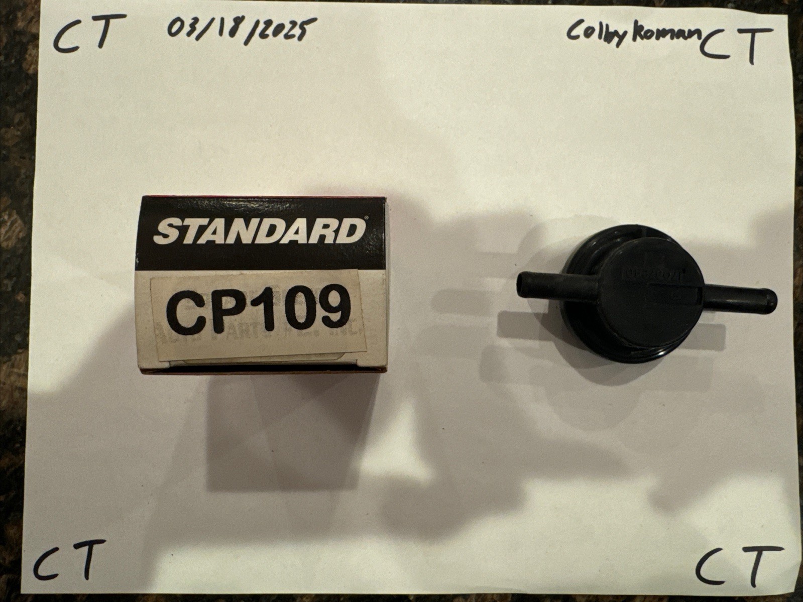 Vapor Canister Purge Valve Standard CP109 - Image 3
