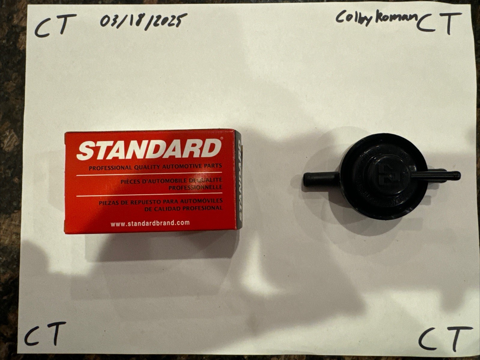 Vapor Canister Purge Valve Standard CP109