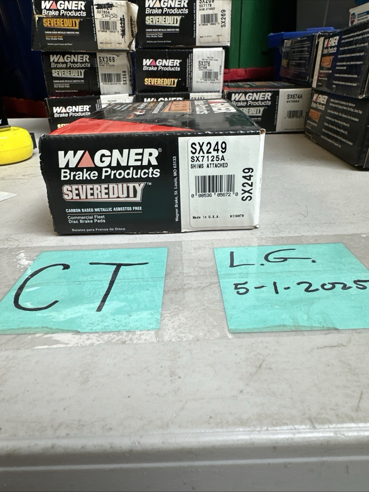 WAGNER SX249 SevereDuty; Semi-Metallic; Includes Installation Hardware