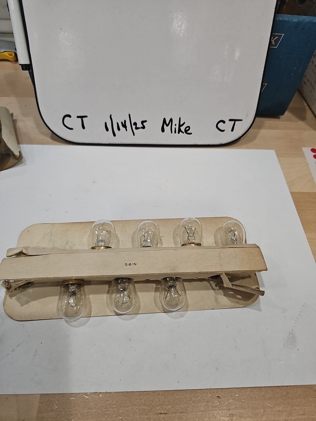 Wagner Auto Lamps 104 D.C. 12V T104 NOS Light Bulbs NOS Box Open 1 BOX OF 7 - Image 3