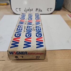 Wagner Auto Lamps 104 D.C. 12V T104 NOS Light Bulbs NOS Box Open 1 BOX OF 7