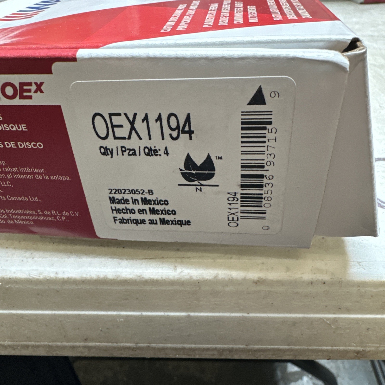 Wagner OEX1194 Disc Brake Pads Set - Image 3