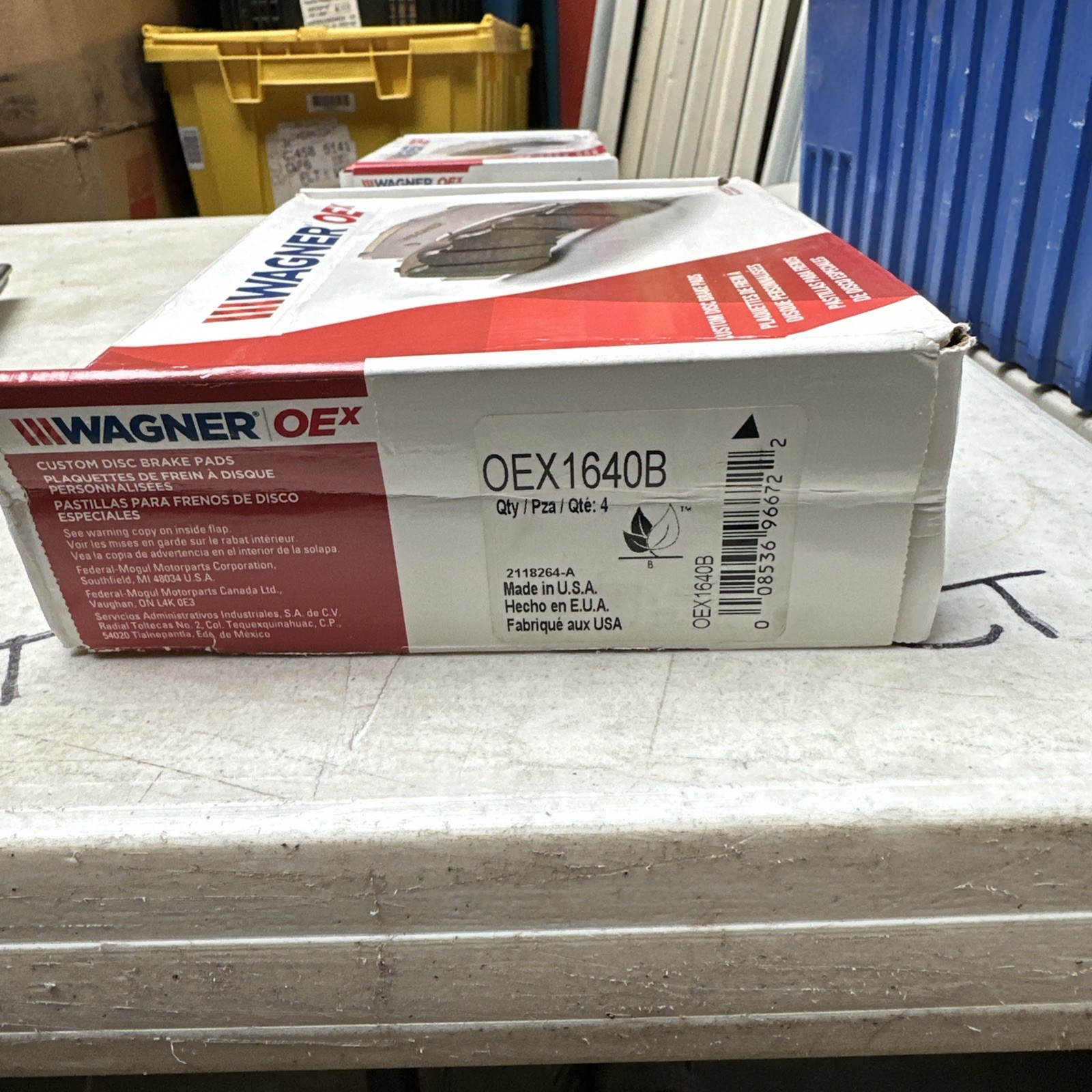 Wagner OEX1640B Premium Ceramic Front Disc Brake Pad Set Fits Chrysler 200 15-17 - Image 3