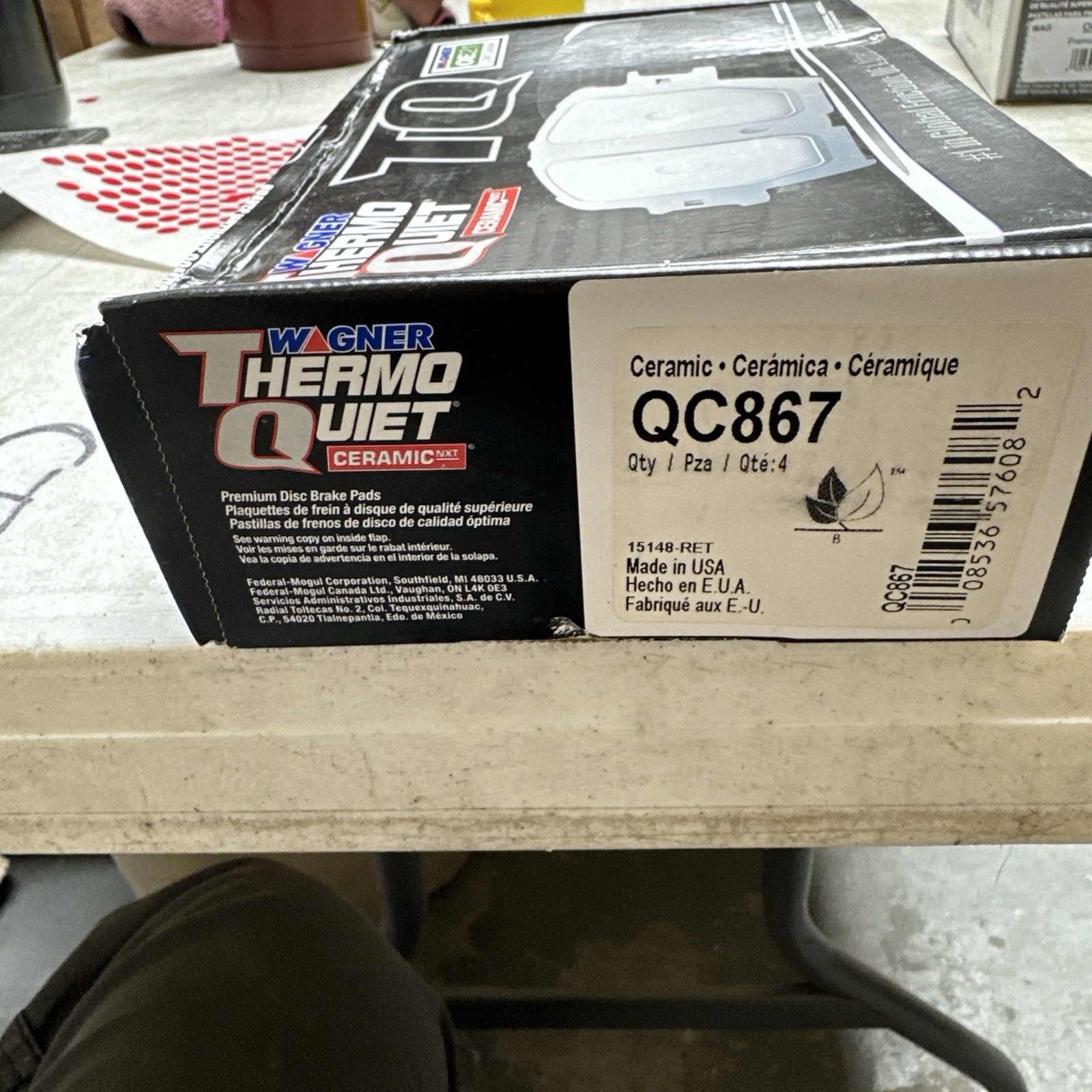 Wagner TQ Brake Pads Front QC867 2002 Honda Passport 02 04 Isuzu Rodeo & More - Image 3