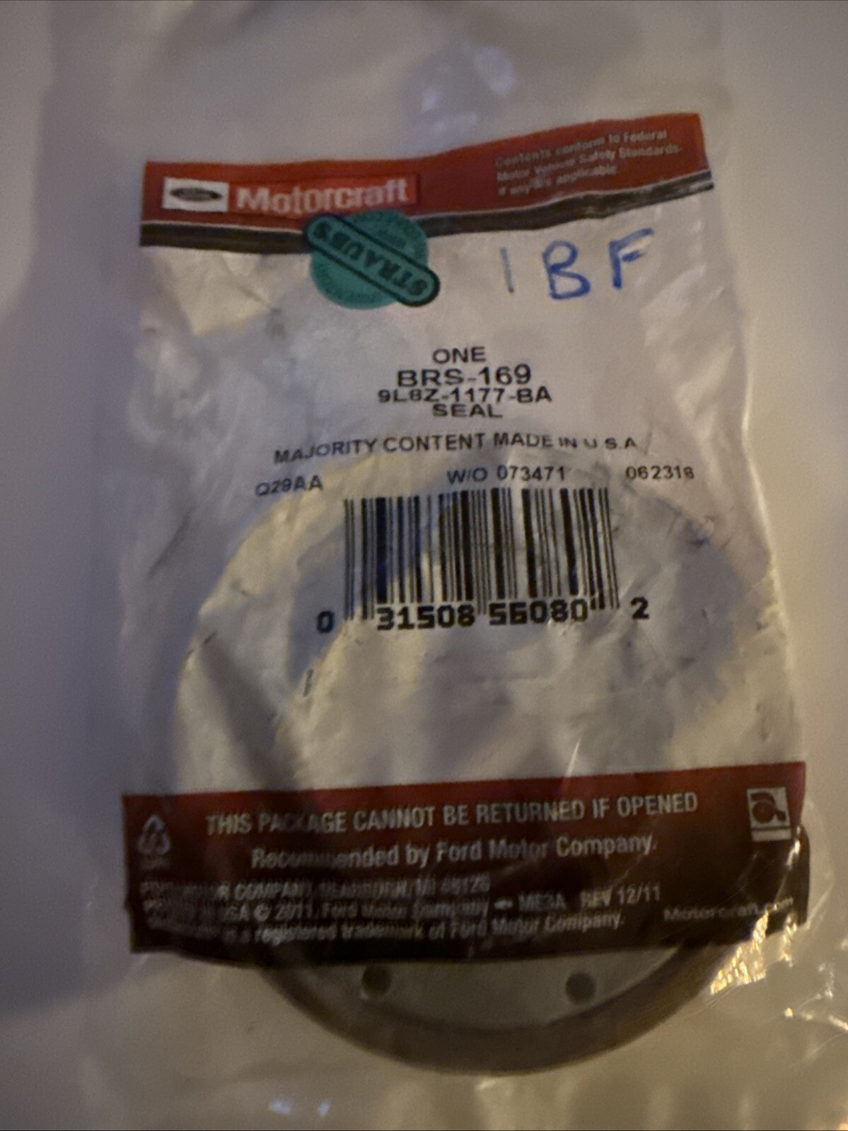 Wheel Seal Motorcraft BRS-169 - Image 3