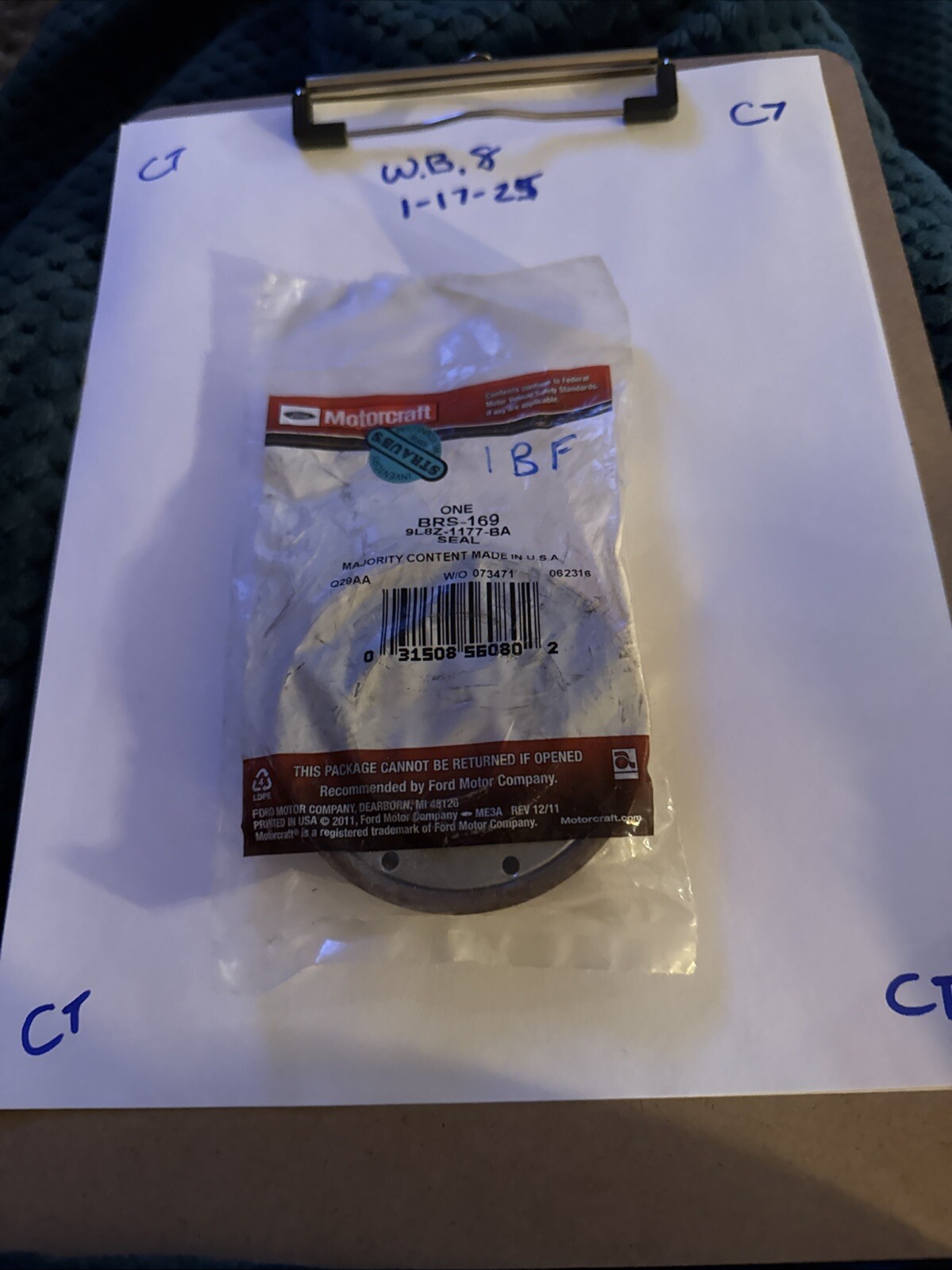 Wheel Seal Motorcraft BRS-169