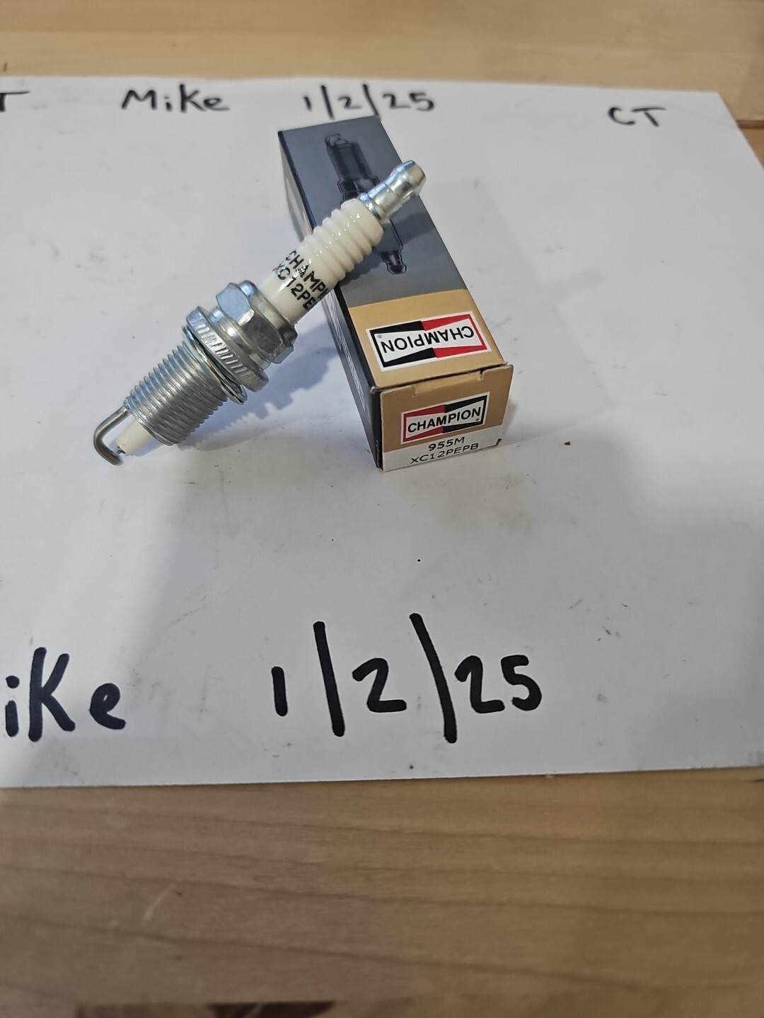 XC12PEPB 955M Champion Double Platinum Marine Engine Spark Plug