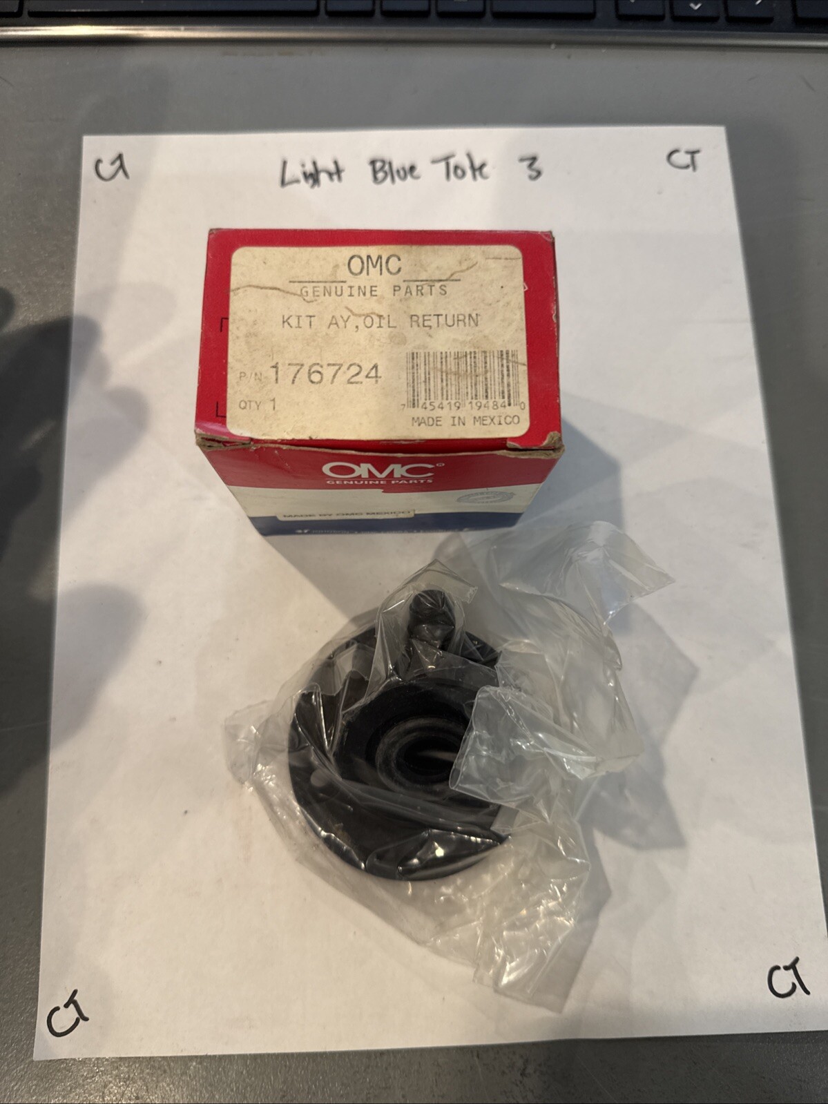 0176724 176724 OMC Evinrude Johnson Outboard Oil Return Kit