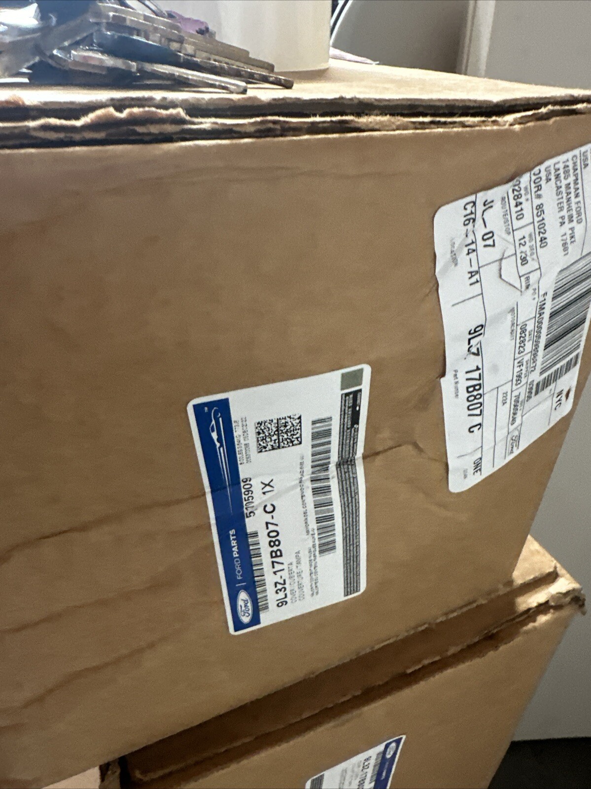 09 thru 14 Ford F-150 OEM Genuine Ford Rear Bumper Top Step Pad Cover w/ Prox - Image 3